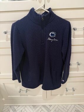 Champion Nittany Lions Penn State Quarter Zip with subtle pattern Small